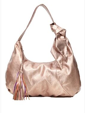 🟠NWT ORVIETO by Estel Park “Bella Lucido” Leather Shoulder Bag in Indian Copper